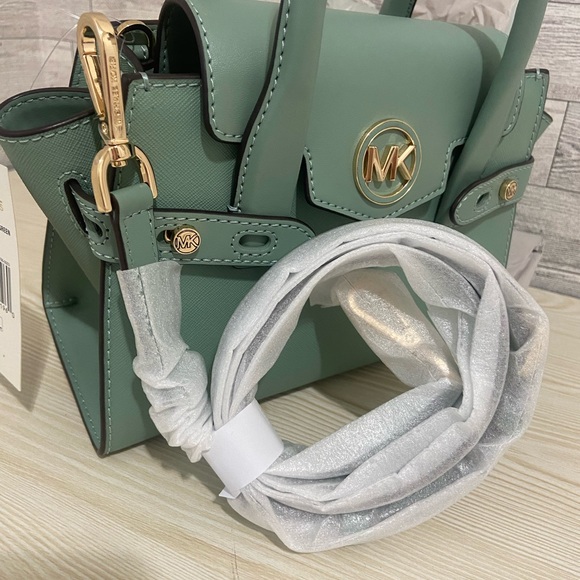 Michael Kors Small Sea Foam Carmen Satchel - Picture 10 of 11